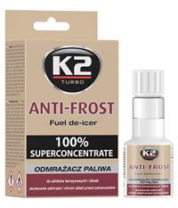 K2 ANTI-FROST 50 ml - univerzální směs do paliva zabraňující usazování vody na dně nádrže