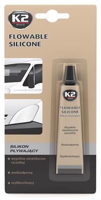 K2 FLOWABLE SILICONE 21 g - silikonové těsnění autoskel a reflektorů