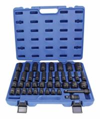 Rázové nástrčné klíče 1/2", 9 - 30 mm, sada 40 ks