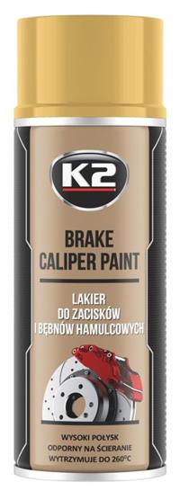 K2 BRAKE CALIPER PAINT 400 ml ZLATÁ - barva na brzdové třmeny a bubny