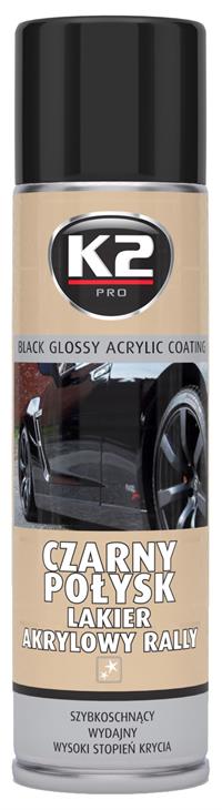 K2 AKRYLOVÁ BARVA VE SPREJI ČERNÁ LESKLÁ 500 ml