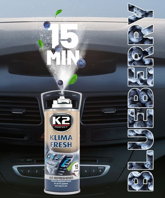 K2 KLIMA FRESH 150 ml BLUEBERRY - osvěžuje vzduch interiéru vozu_4